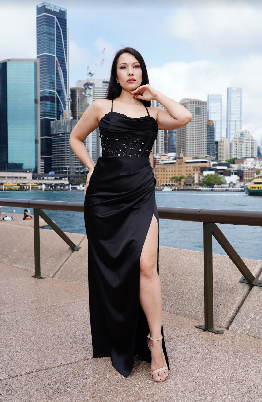 Black formal dress