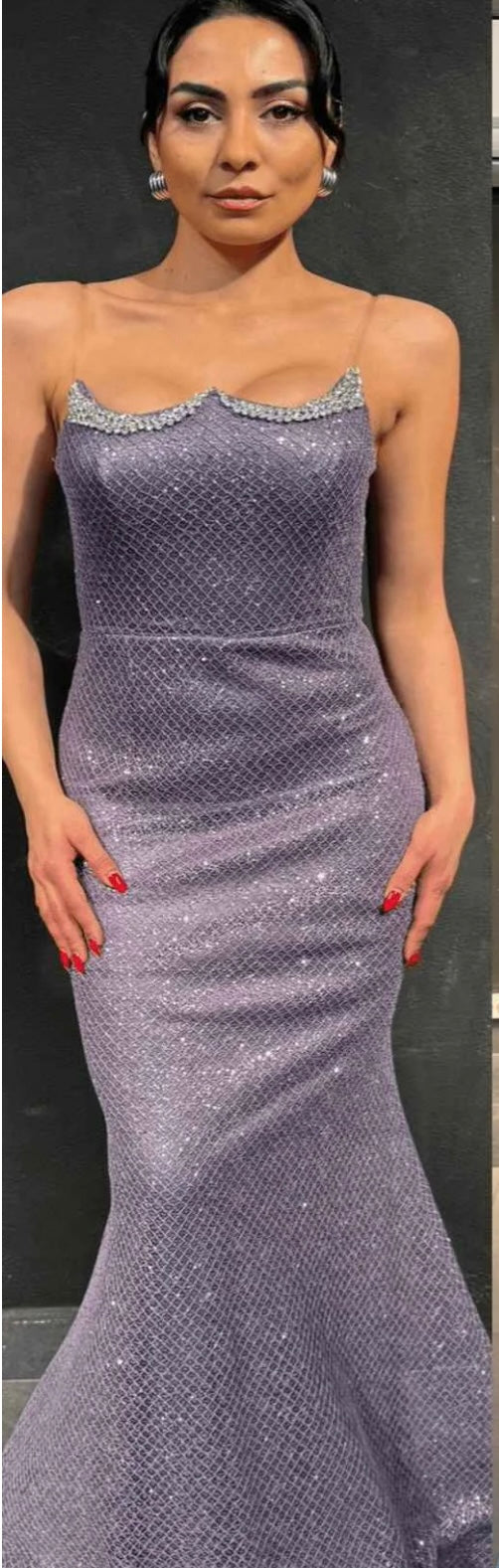Purple formal dress