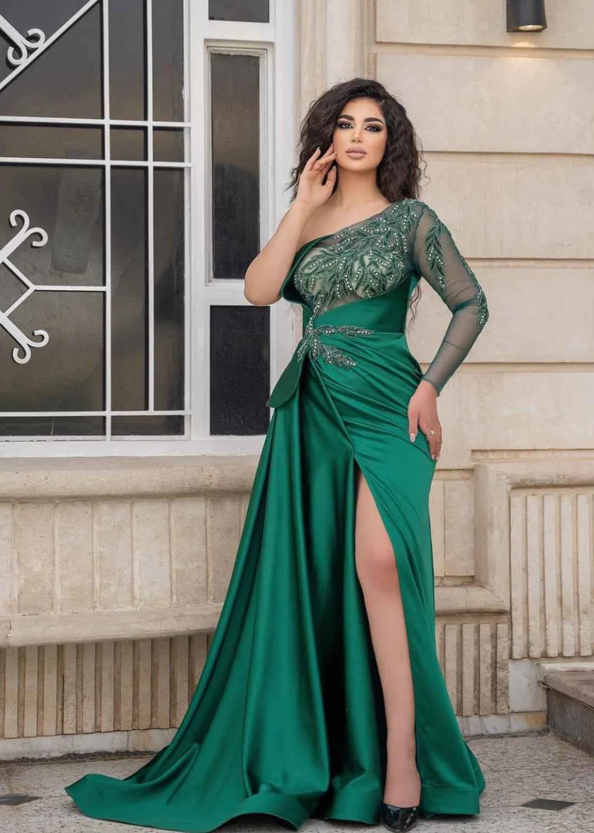 Green formal dress