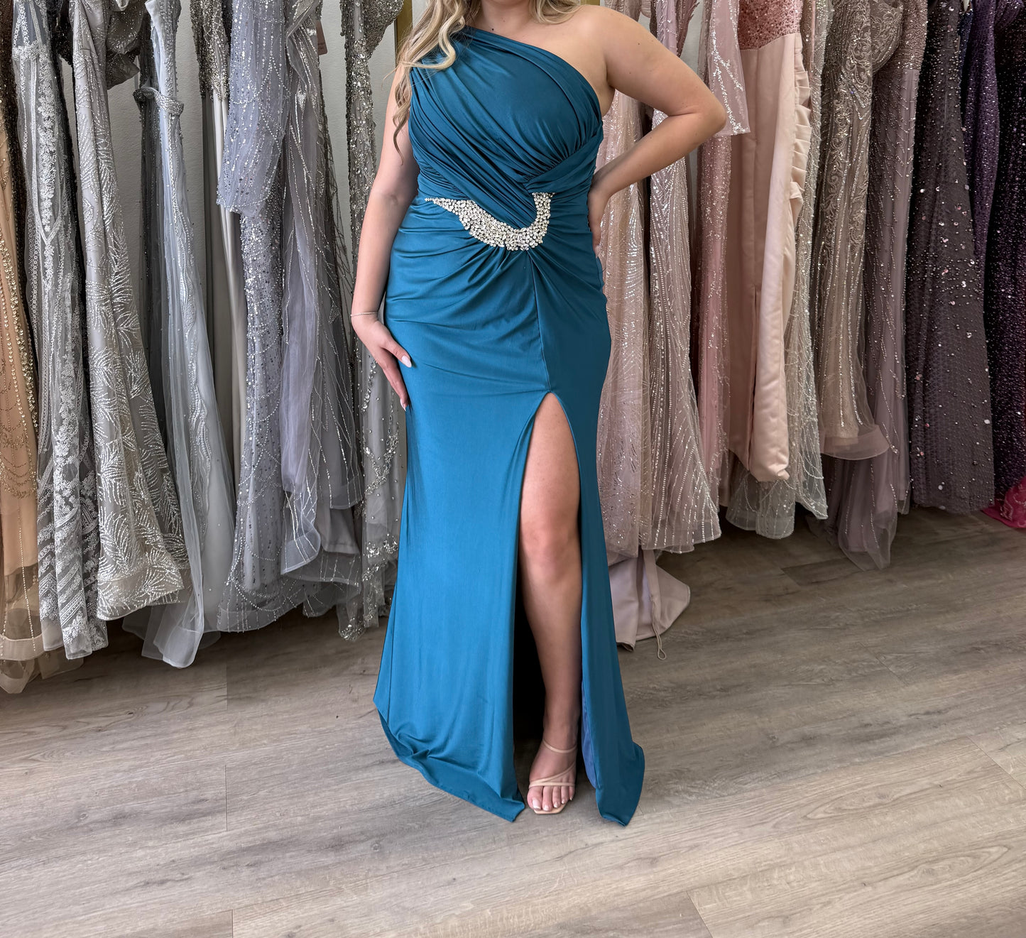 Green/Blue formal dress