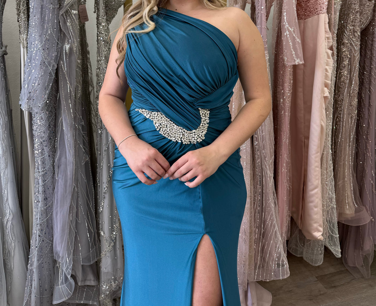 Green/Blue formal dress
