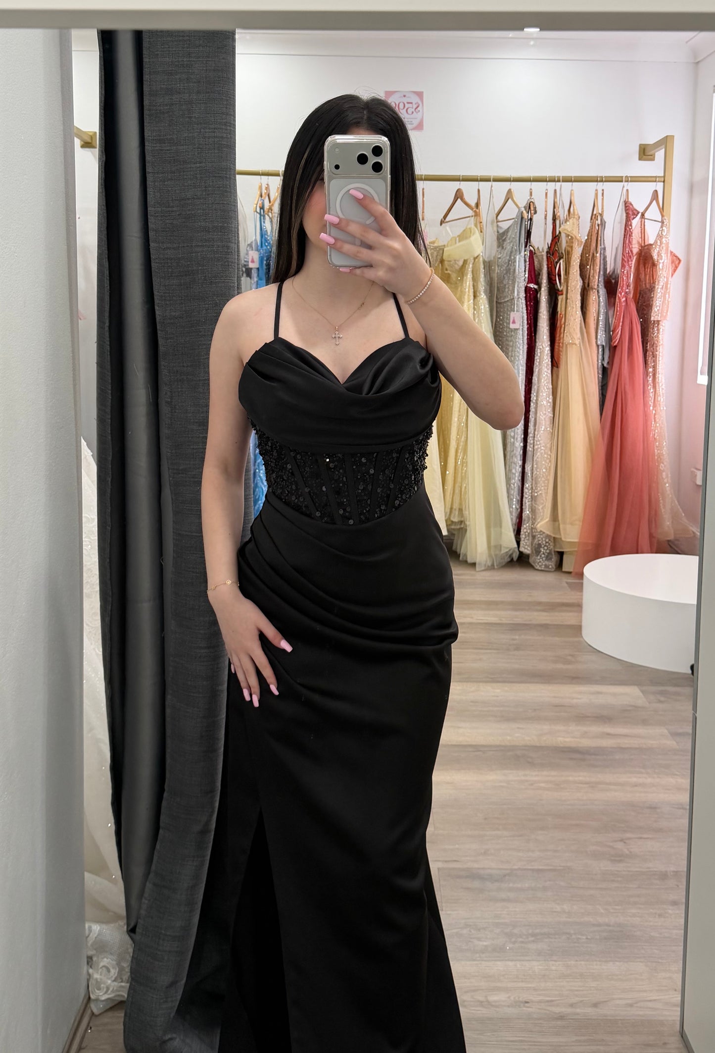 black formal dress