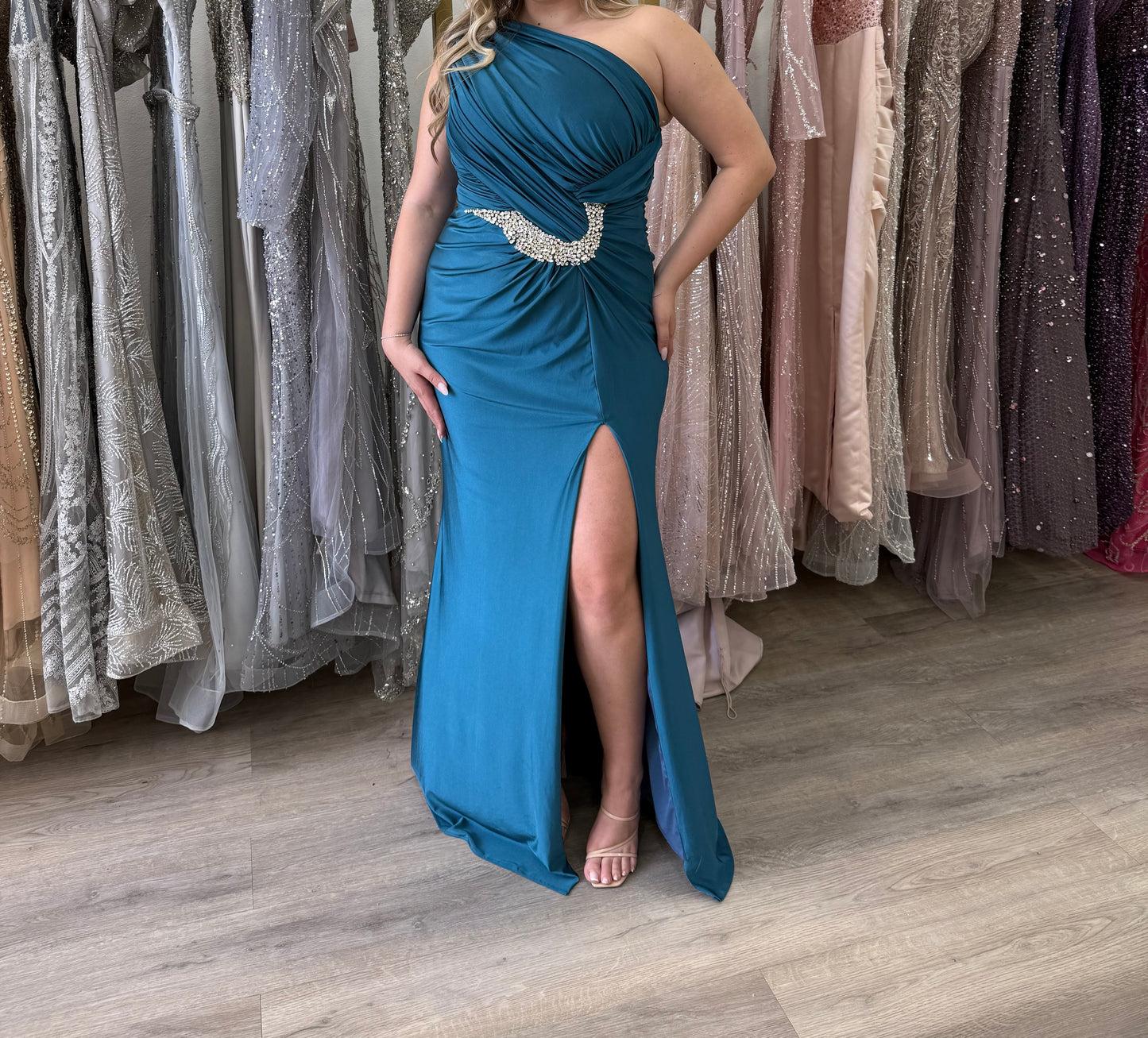 Green/Blue formal dress