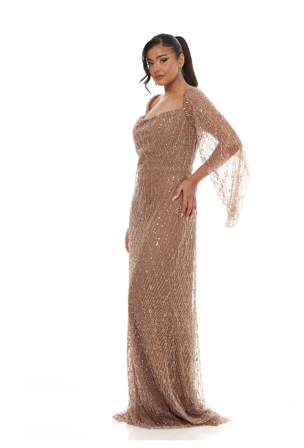 Fully beaded dress size 18