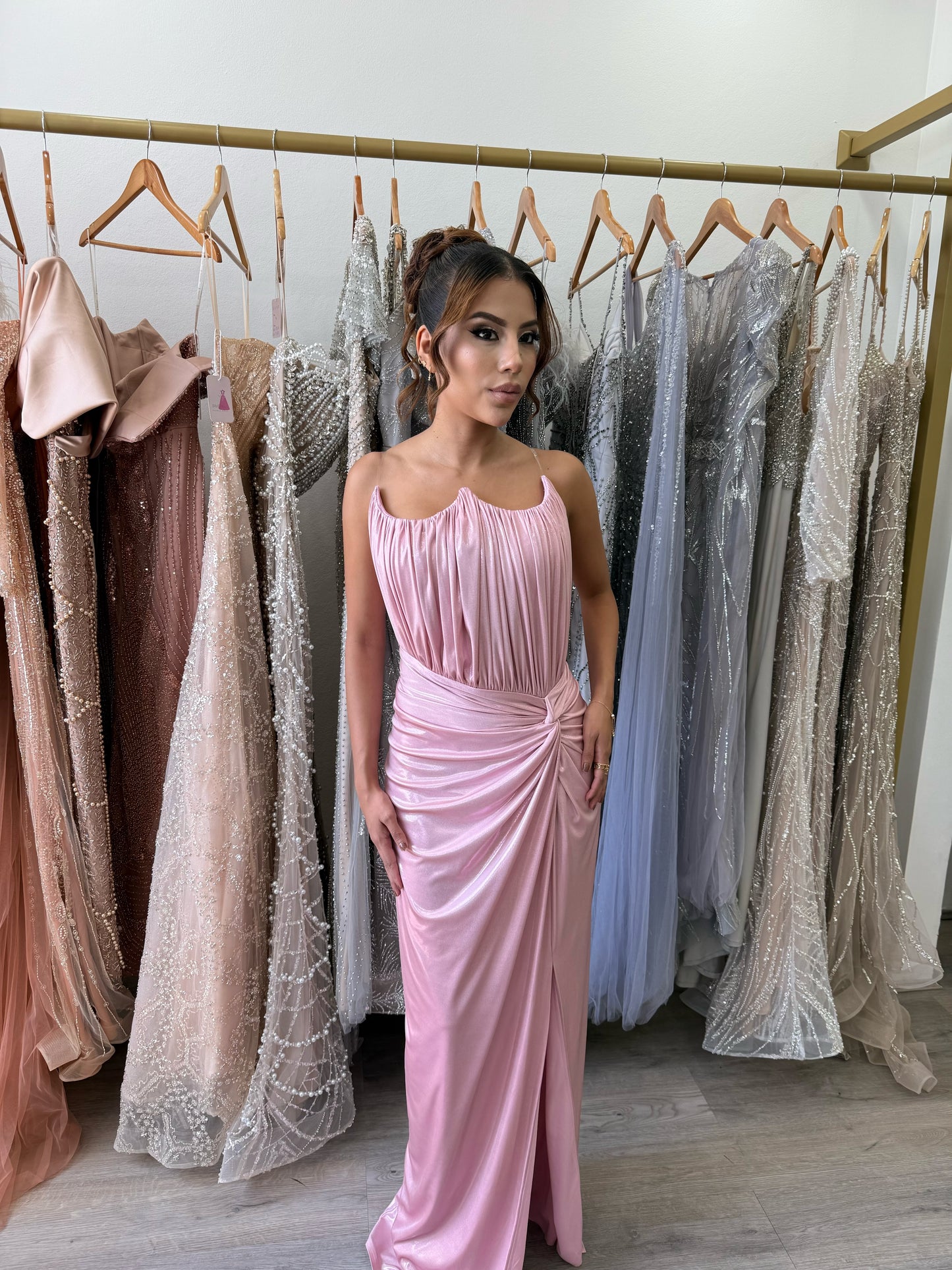Pink formal dress