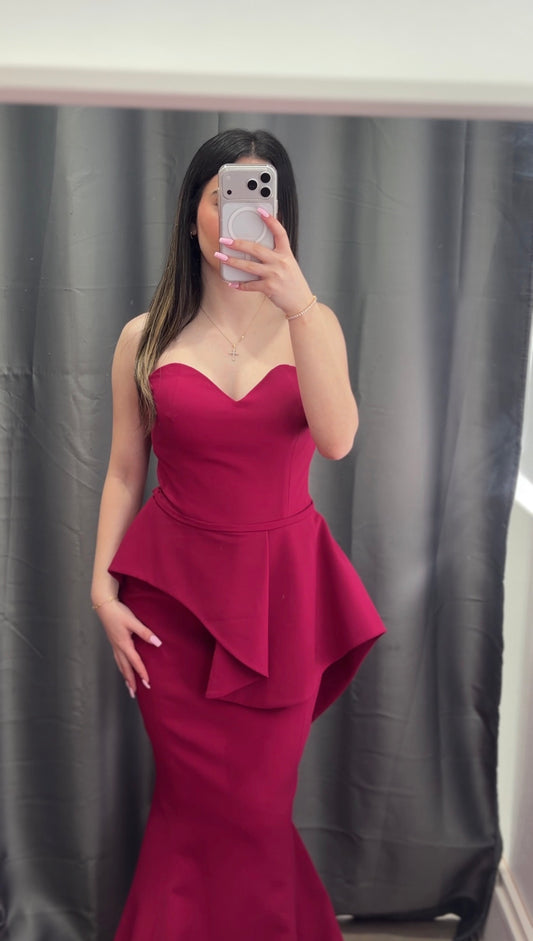 megenta/cherry red formal dress