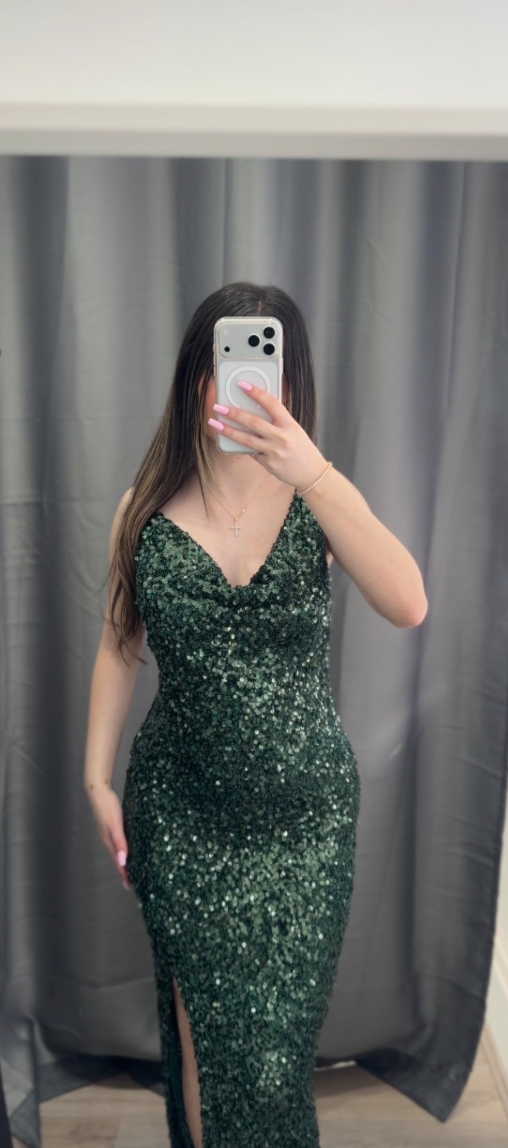 Green formal dress