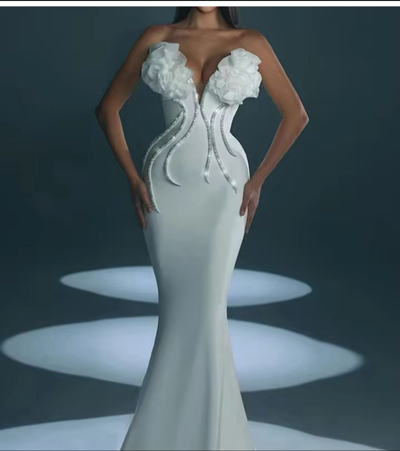White formal dress