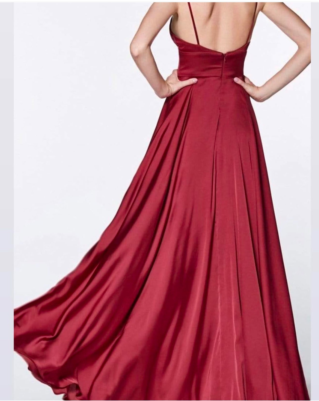 Red formal dress