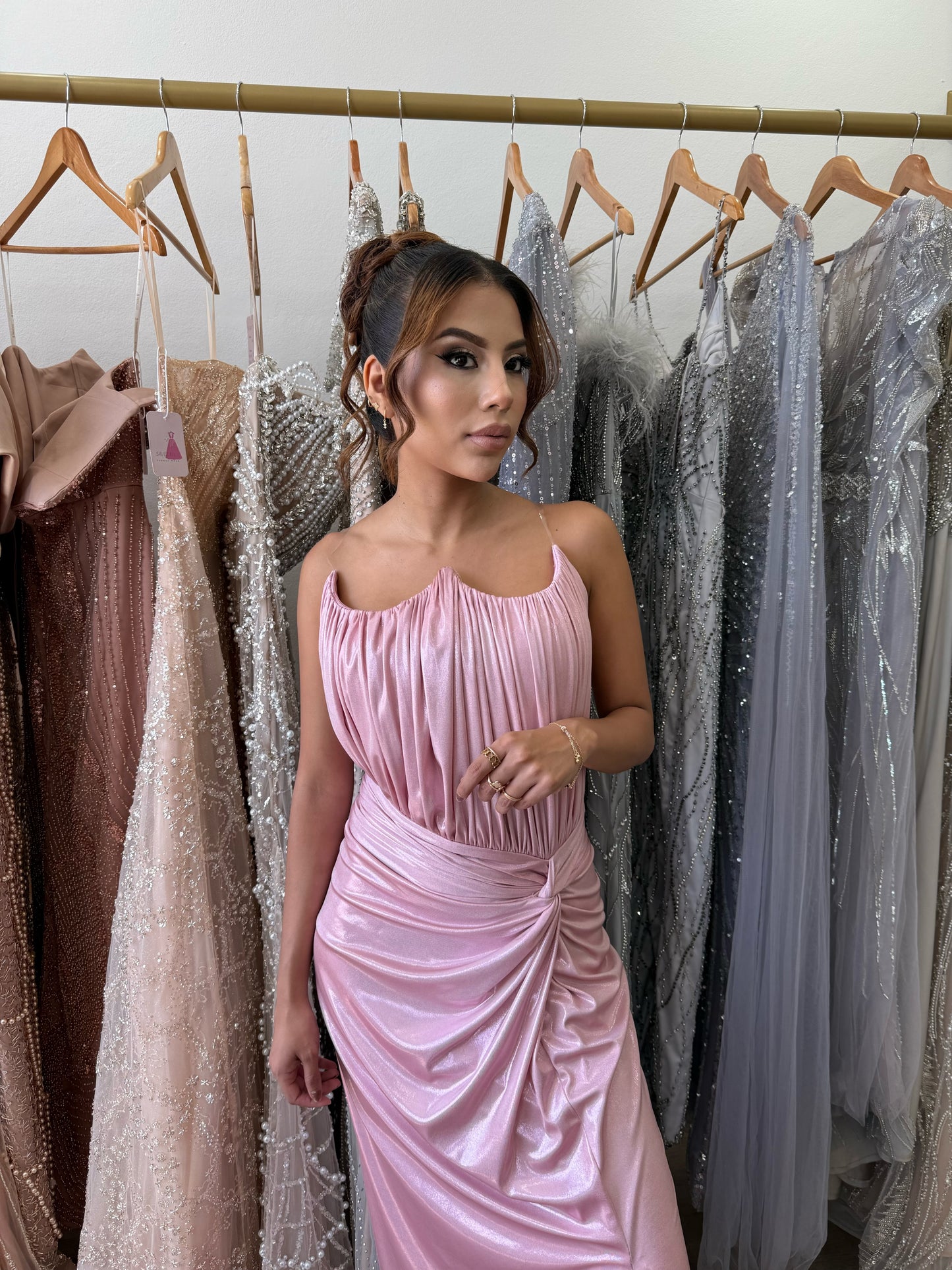 Pink formal dress