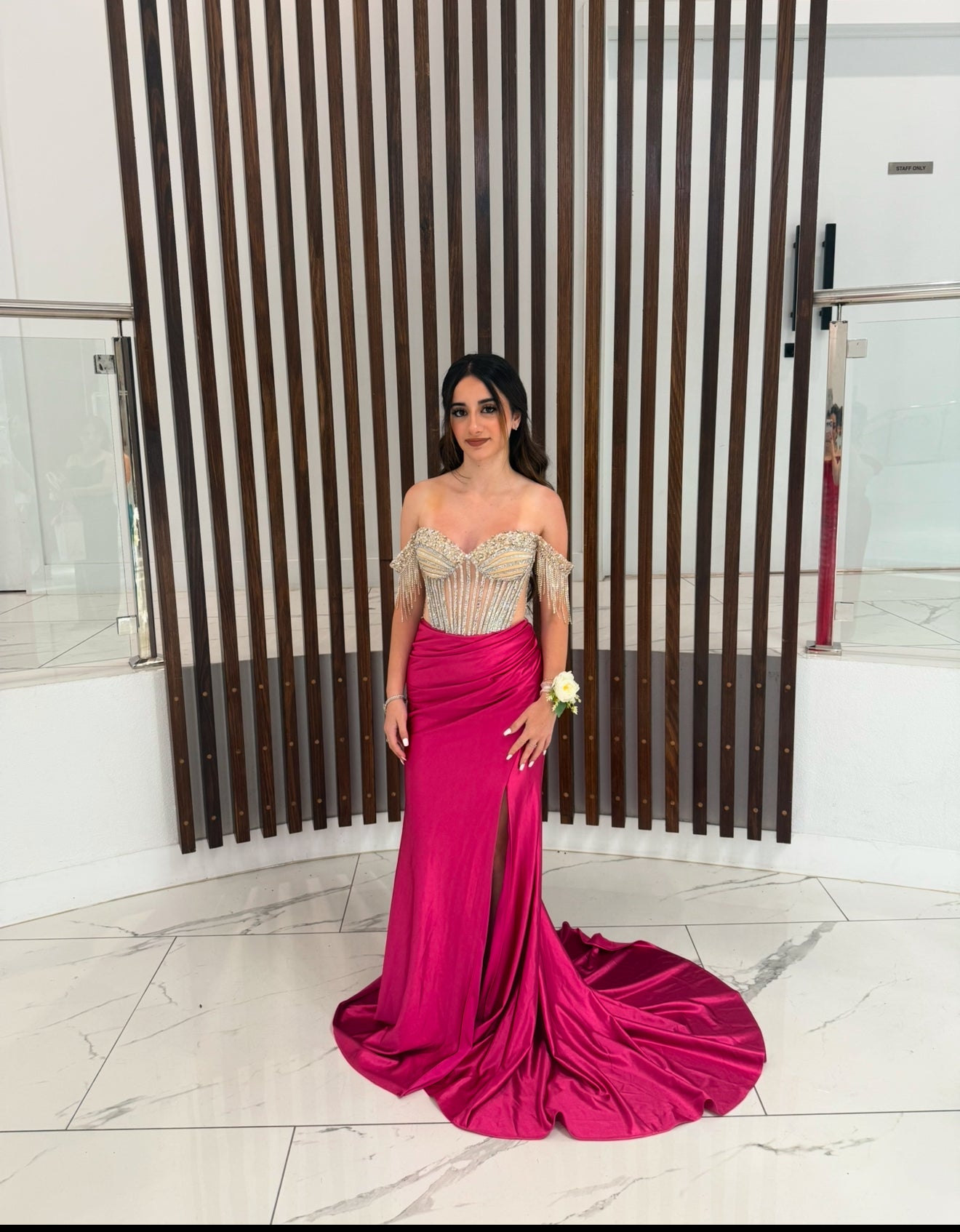 Pink formal dress