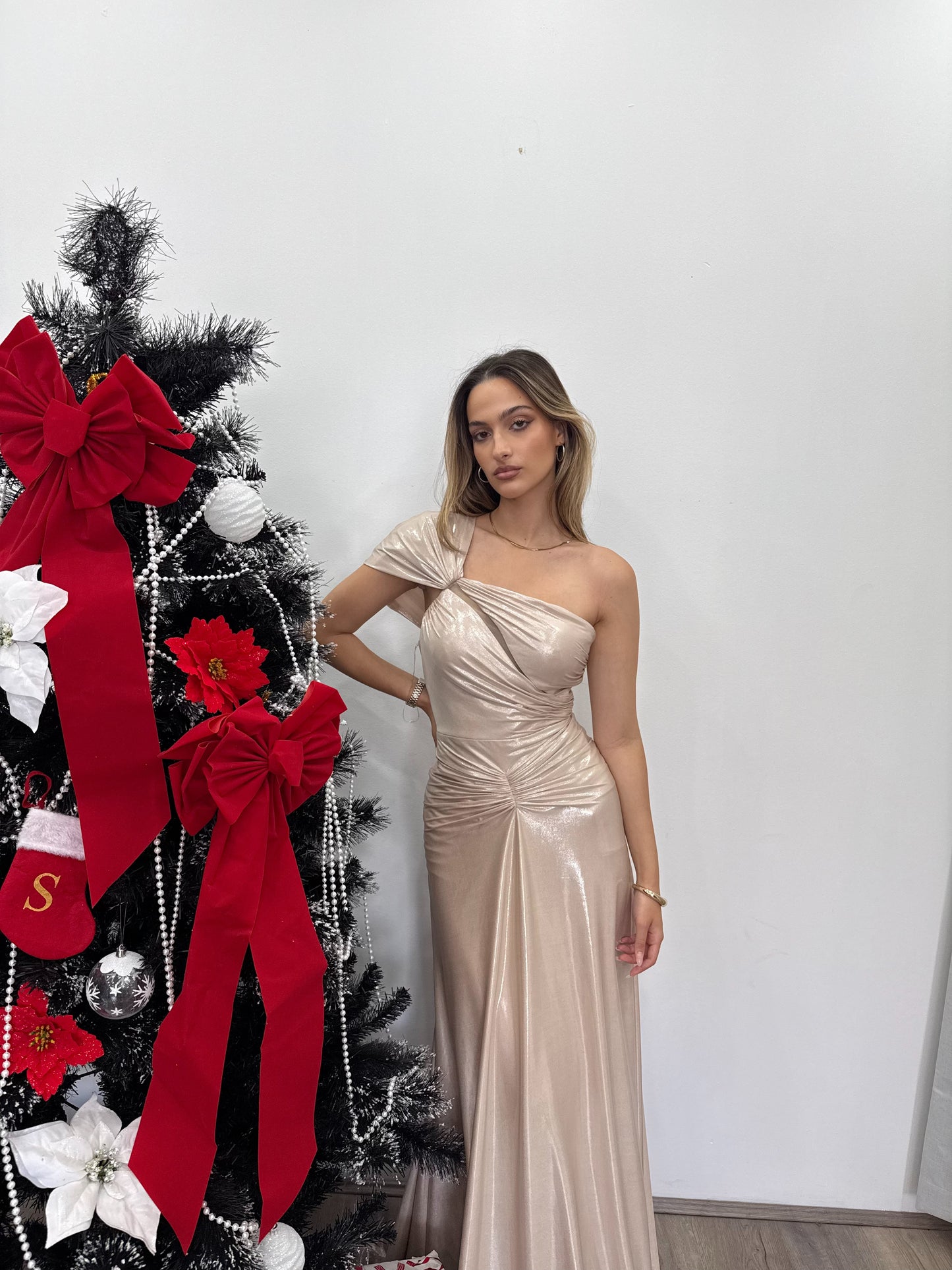 Nude formal dress